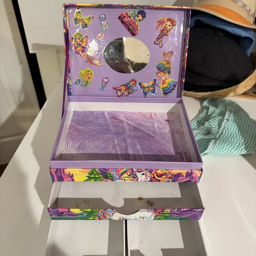 Lisa Frank Majesty Unicorn Stationary/Jewelry Box Treasure Chest Vintage